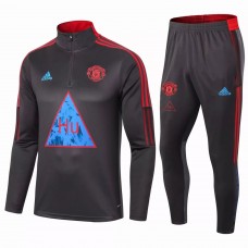 Manchester United Training Football Tracksuit Human Race Grey 2021